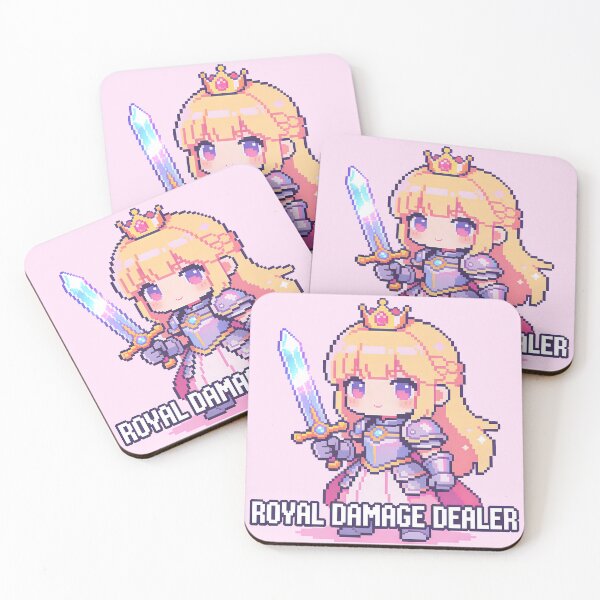 Item preview, Royal Damage Dealer - Cute Kawaii Knight Pixel Art designed and sold by PotionPixelArt.
