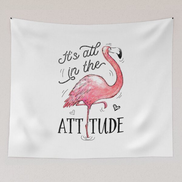 Item preview, Flamingo All in The Attitude Funny designed and sold by goombi-creative.