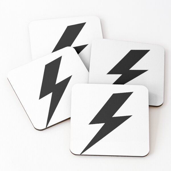 Item preview, Black Lightning Bolt Silhouette designed and sold by redblink store.