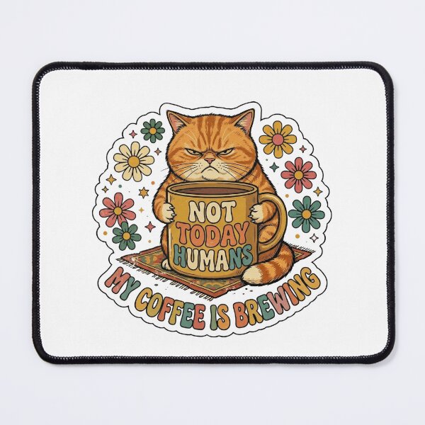 Item preview, Not Today, Humans – Introvert Cat Meme for Anti-Social Mood designed and sold by JaiSoftStudio.