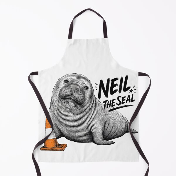 Item preview, Neil the Seal – Cute Australian Wildlife Meme Art designed and sold by Designs By Ms Mal_Tas.