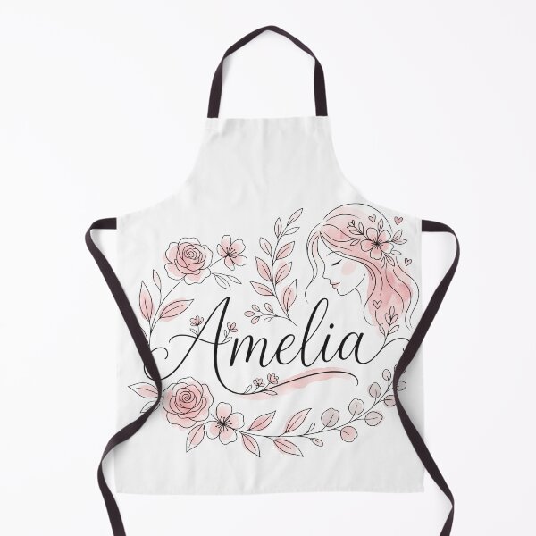 Item preview, Amelia Personalized Name Floral Wreath Woman Art designed and sold by rich-moda.