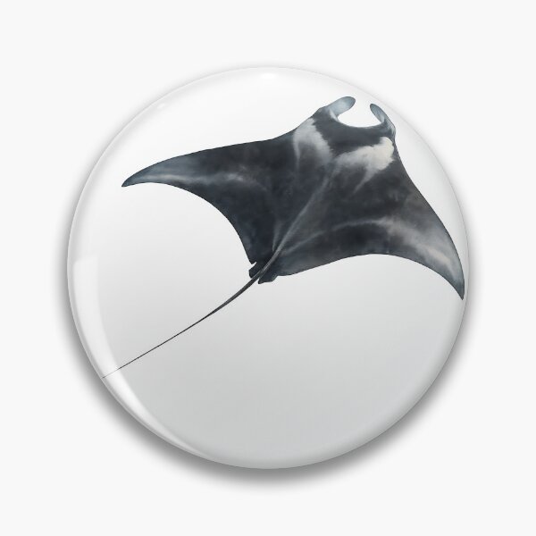 Item preview, Gliding Manta Ray Watercolour Illustration designed and sold by Jaruart.