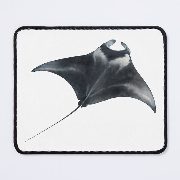 Item preview, Gliding Manta Ray Watercolour Illustration designed and sold by Jaruart.