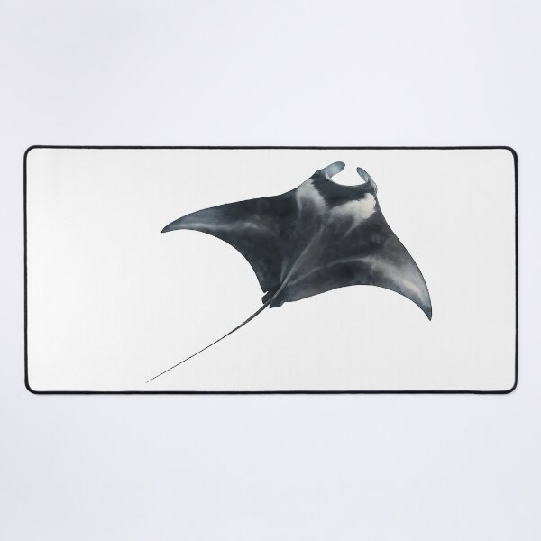 Item preview, Gliding Manta Ray Watercolour Illustration designed and sold by Jaruart.