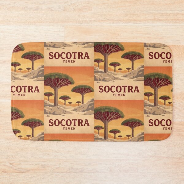 Item preview, Socotra Yemen Vintage Travel Illustration Art designed and sold by Atlas Poster Co..