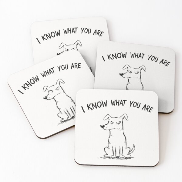 Item preview, I Know What You Are Dog Meme - Funny Derpy Doodle Art designed and sold by Purrfectly  Furr.