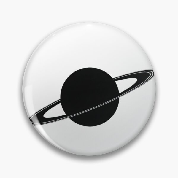 Item preview, Black Saturn Planet Silhouette designed and sold by redblink store.