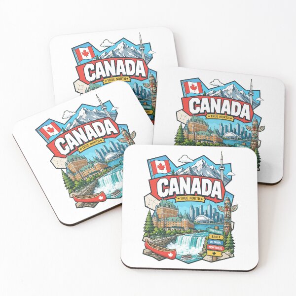 Item preview, Canada Adventure Landmarks Graphic Tee designed and sold by AtuqStudio.