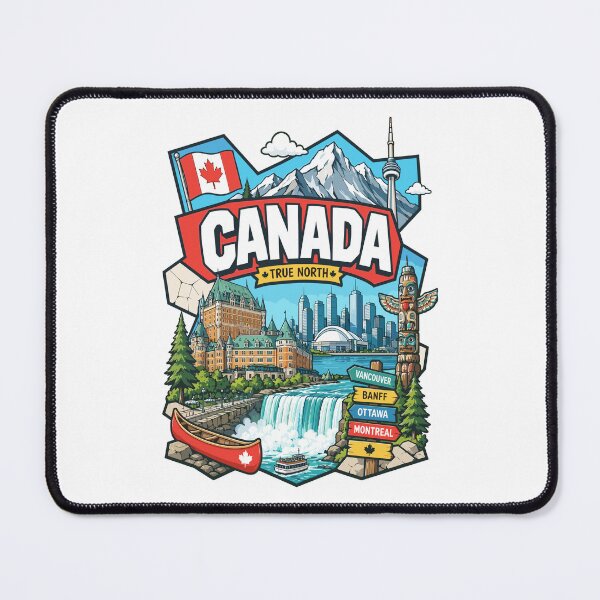 Item preview, Canada Adventure Landmarks Graphic Tee designed and sold by AtuqStudio.
