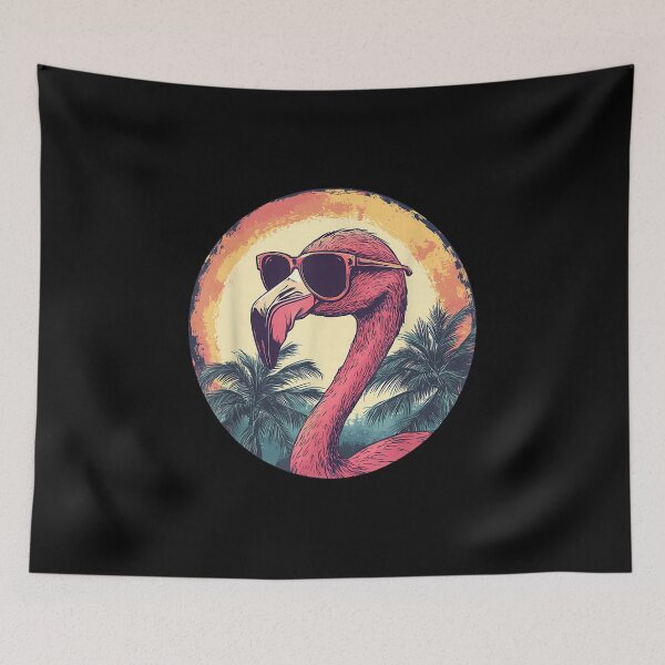Item preview, Flamingo Palm Tree Beach designed and sold by goombi-creative.