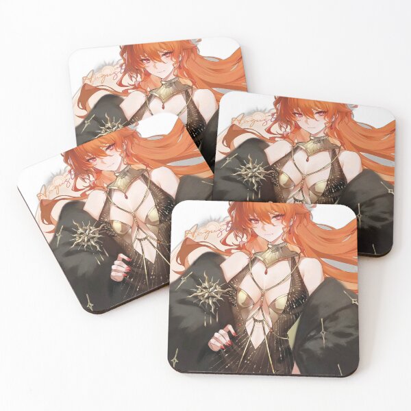 Item preview, Augusta Black Evening Gown Wuthering Waves designed and sold by KomiArts.