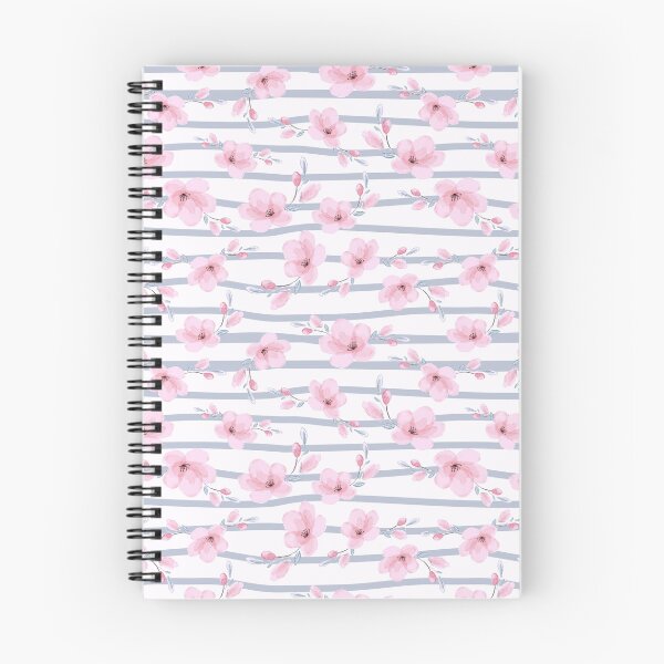 Item preview, Pink Blossom Stripes Pattern designed and sold by helenostore.
