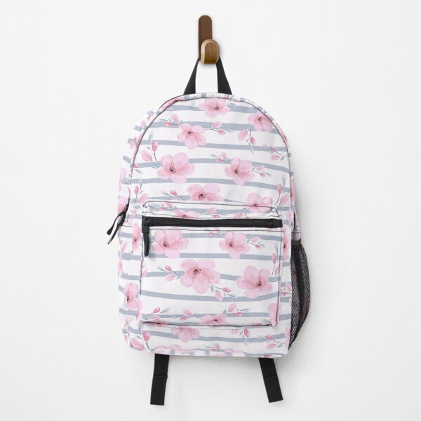 Item preview, Pink Blossom Stripes Pattern designed and sold by helenostore.