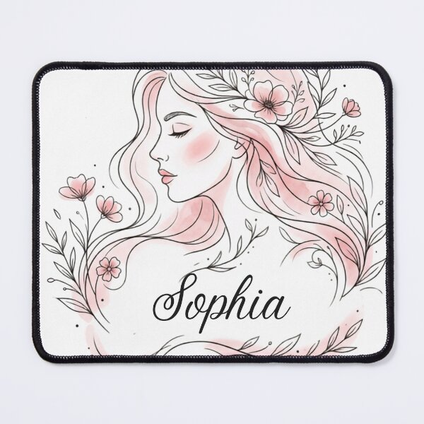 Item preview, Sophia Personalized Name Floral Boho Woman Art designed and sold by rich-moda.