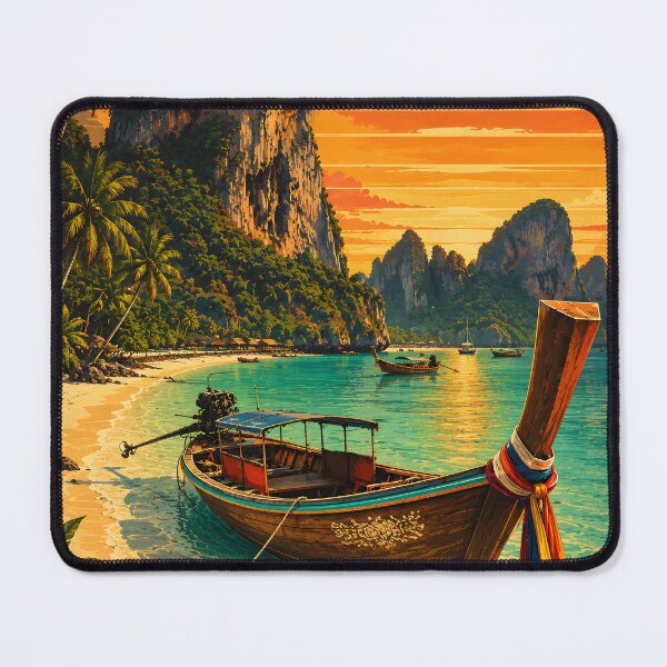 Item preview, Railay Beach Longtail Paradise - Thailand Longtail Boat Collection designed and sold by Spirit of Siam.