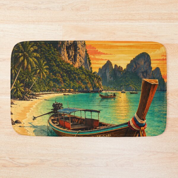 Item preview, Railay Beach Longtail Paradise - Thailand Longtail Boat Collection designed and sold by Spirit of Siam.
