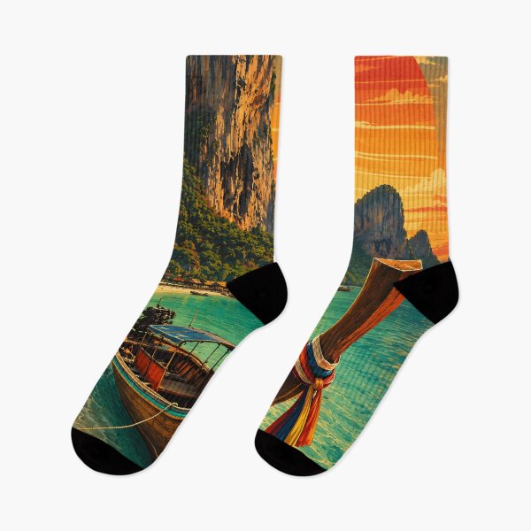 Item preview, Railay Beach Longtail Paradise - Thailand Longtail Boat Collection designed and sold by Spirit of Siam.