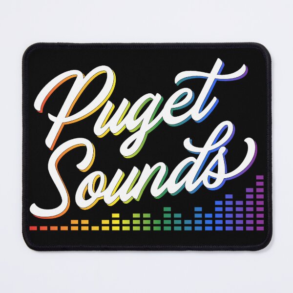 Item preview, Pride Puget Sounds New Logo White designed and sold by PugetSoundsDJ.