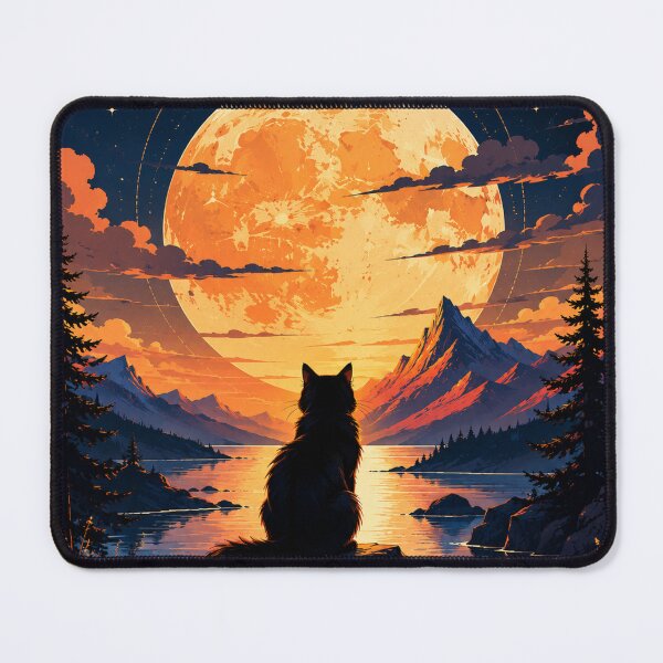 Item preview, Cosmic Cat – Moonlit Dreamscape designed and sold by AndGarciart.