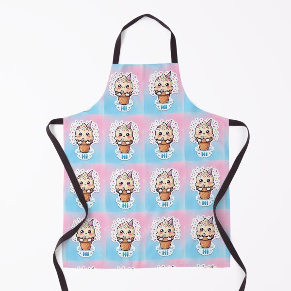 Item preview, Happy Little Ice Cream Cone Cartoon designed and sold by FatiDesigns.
