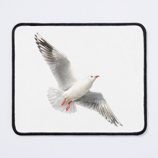 Artikelvorschau, Silver Gull in Flight Watercolour entworfen und verkauft von Jaruart.