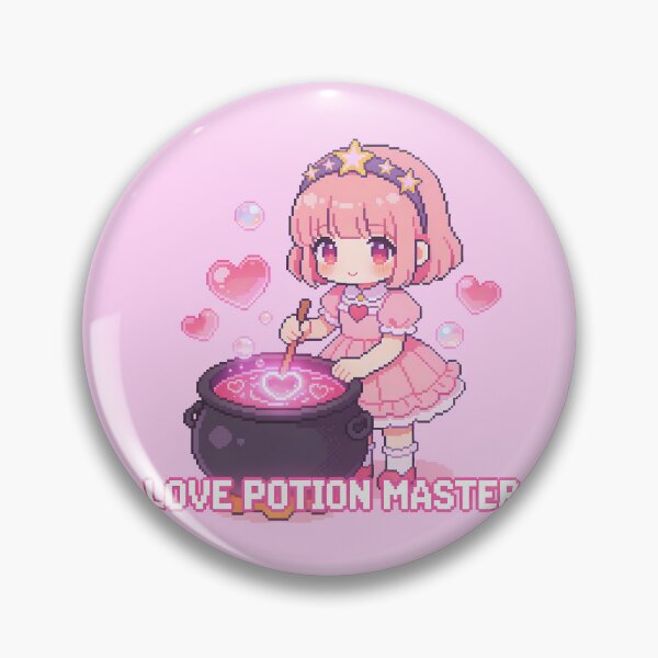 Item preview, Kawaii Chibi Love Potion Master - Retro Pixel Art designed and sold by PotionPixelArt.