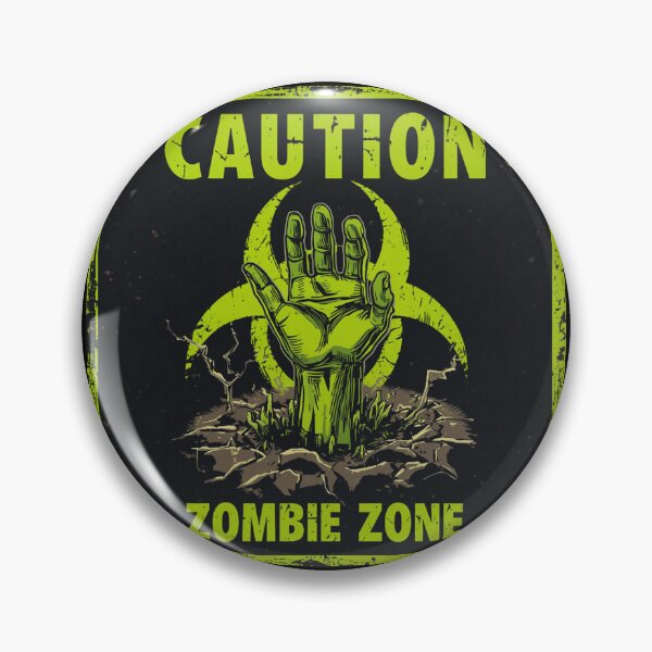 Item preview, Caution: Zombie Zone | Horror Warning Sign designed and sold by FuzzDrive.