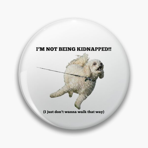 Item preview, Funny Dog Not Being Kidnapped Poodle Walk Print designed and sold by chaos-and-curls.