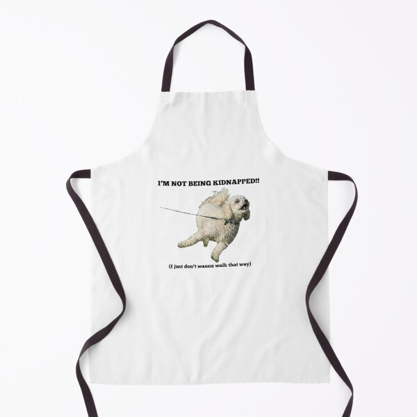 Item preview, Funny Dog Not Being Kidnapped Poodle Walk Print designed and sold by chaos-and-curls.