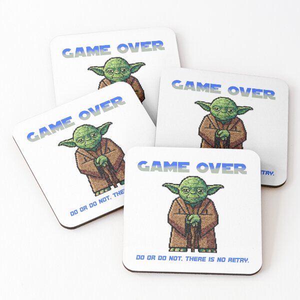 Item preview, Yoda Game Over Screen T-shirt designed and sold by FreakNRetro.