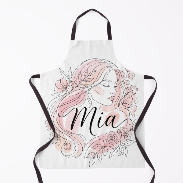 Item preview, Mia Personalized Name Floral Boho Woman Art designed and sold by rich-moda.