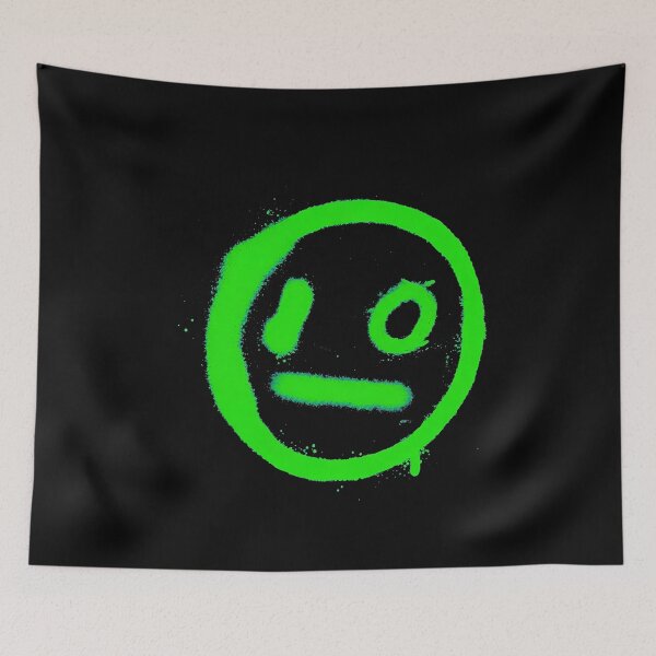 Item preview, Lime Graffiti Face Symbol designed and sold by fiyuuart.