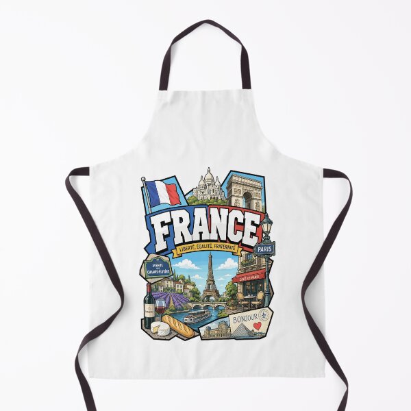 Item preview, France Adventure Landmarks Graphic Tee designed and sold by AtuqStudio.