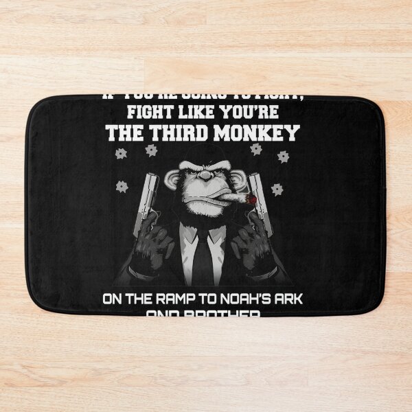 Item preview, Third Monkey Rain Quote Fierce Animal Design designed and sold by fiyuuart.