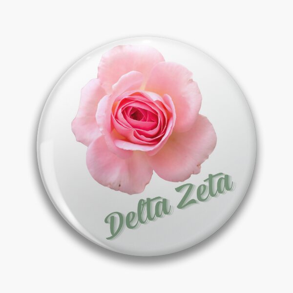Item preview, Delta Zeta Sorority Pink Rose Flower designed and sold by JaymeOctober.
