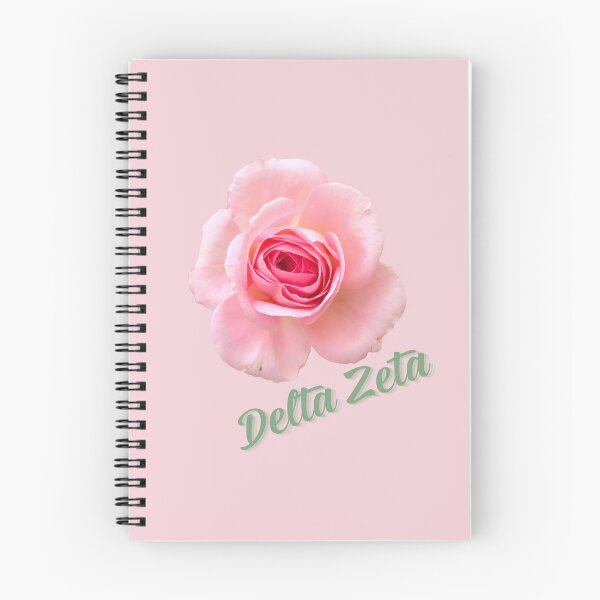 Item preview, Delta Zeta Sorority Pink Rose Flower designed and sold by JaymeOctober.