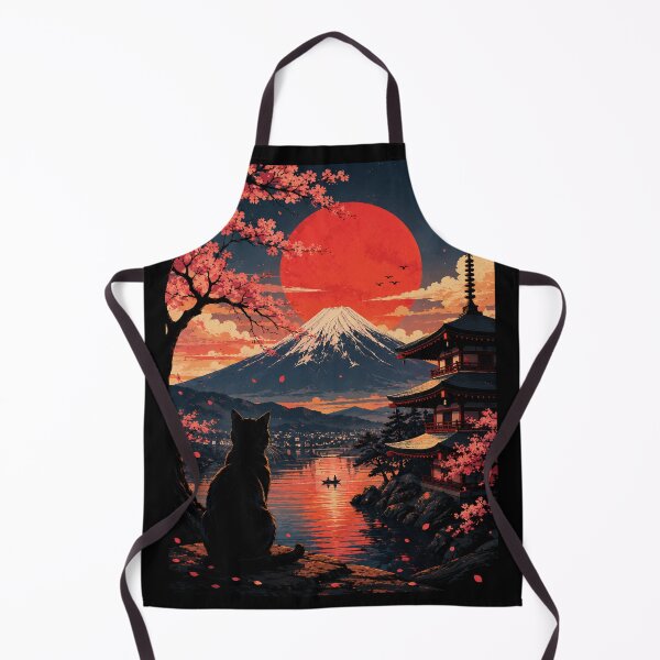 Item preview, Sakura Sunset – Fuji Cat Serenity designed and sold by AndGarciart.