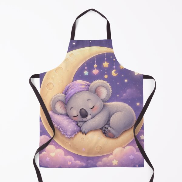 Item preview, Cute Sleeping Koala on Crescent Moon Sticker | Kawaii Pastel Moon Animal Art designed and sold by Moonlight Studio.