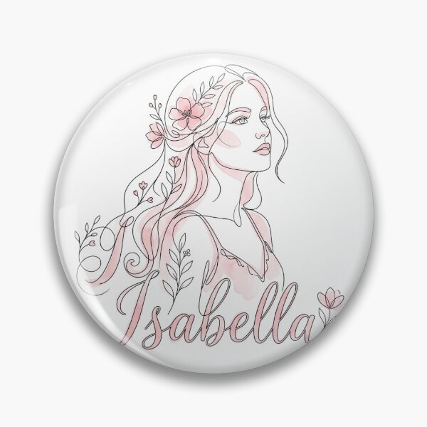 Item preview, Isabella Personalized Name Floral Boho Woman Art designed and sold by rich-moda.