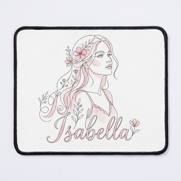 Item preview, Isabella Personalized Name Floral Boho Woman Art designed and sold by rich-moda.