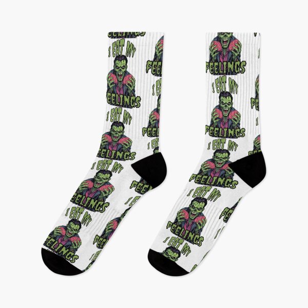 Item preview, I EAT MY FEELINGS - Zombie Brains designed and sold by HumorMeMaybe.