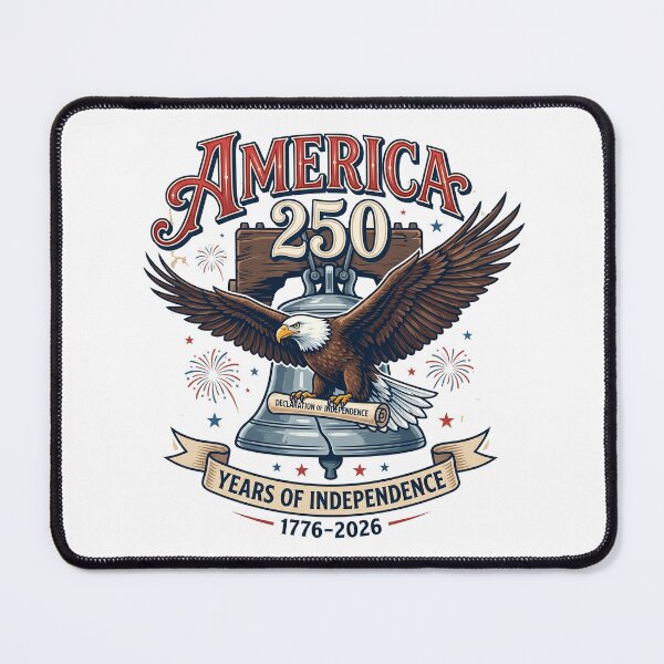Item preview, 250 Years United States 1776-2026 Golden Ribbon Liberty Bell Eagle Acrylic Ornament designed and sold by Bichthao81.