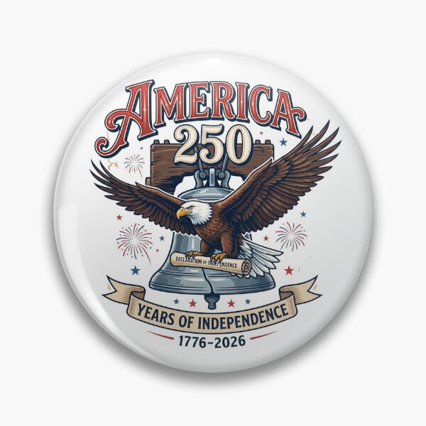 Item preview, 250 Years United States 1776-2026 Golden Ribbon Liberty Bell Eagle Acrylic Ornament designed and sold by Bichthao81.