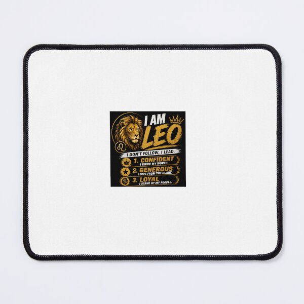 Item preview, I Am Leo | Confident Generous Loyal Lion Zodiac T-Shirt Design | Bold Horoscope Gift | Leo Birthday Artwork designed and sold by PrintableArt123.