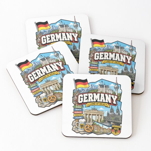 Item preview, Germany Adventure Landmarks Graphic Tee designed and sold by AtuqStudio.