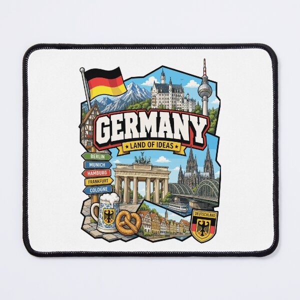 Item preview, Germany Adventure Landmarks Graphic Tee designed and sold by AtuqStudio.