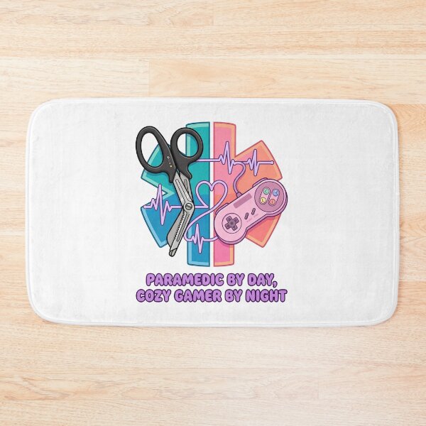 Item preview, Paramedic By Day Cozy Gamer By Night Funny EMT Appreciation designed and sold by Osmose-Studio ⭐⭐⭐⭐⭐.