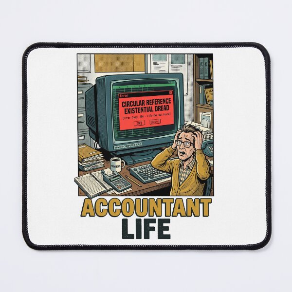 Item preview, Funny Accountant Spreadsheet Circular Reference Error gift designed and sold by Osmose-Studio.
