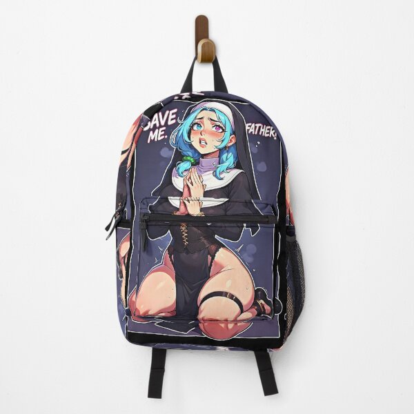 Item preview, Save Me Father – Blue-Haired Anime Nun Pleading designed and sold by Neer arts.